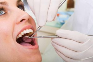 Food under dental implants