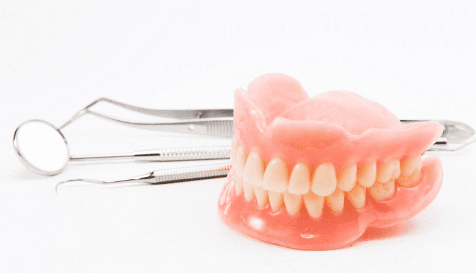 A Denture with tools