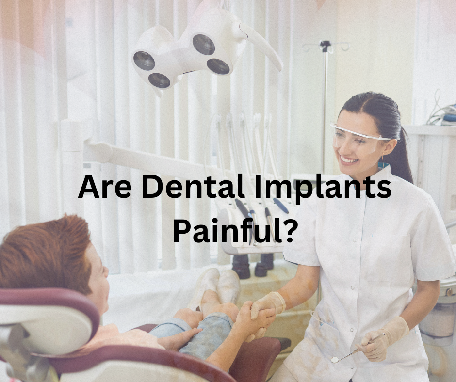 A person considering dental implants, questioning the pain involved.