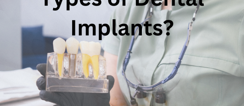 A graphic illustrating the three types of dental implants: endosteal, subperiosteal, and zygomatic.