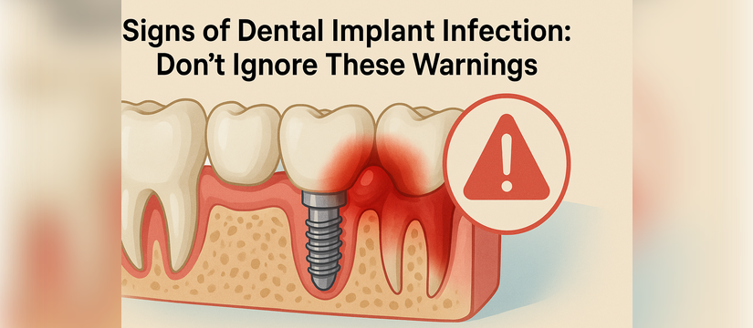 dental implant infection signs