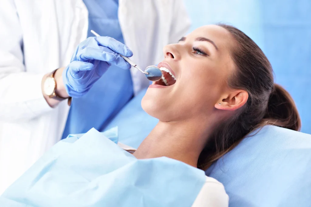 Girl starting root canal treatment with Dentist Rockville MD
