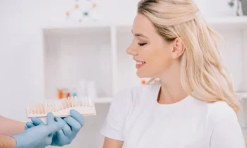 woman chose teeth whitening cosmetic dentistry rockville md