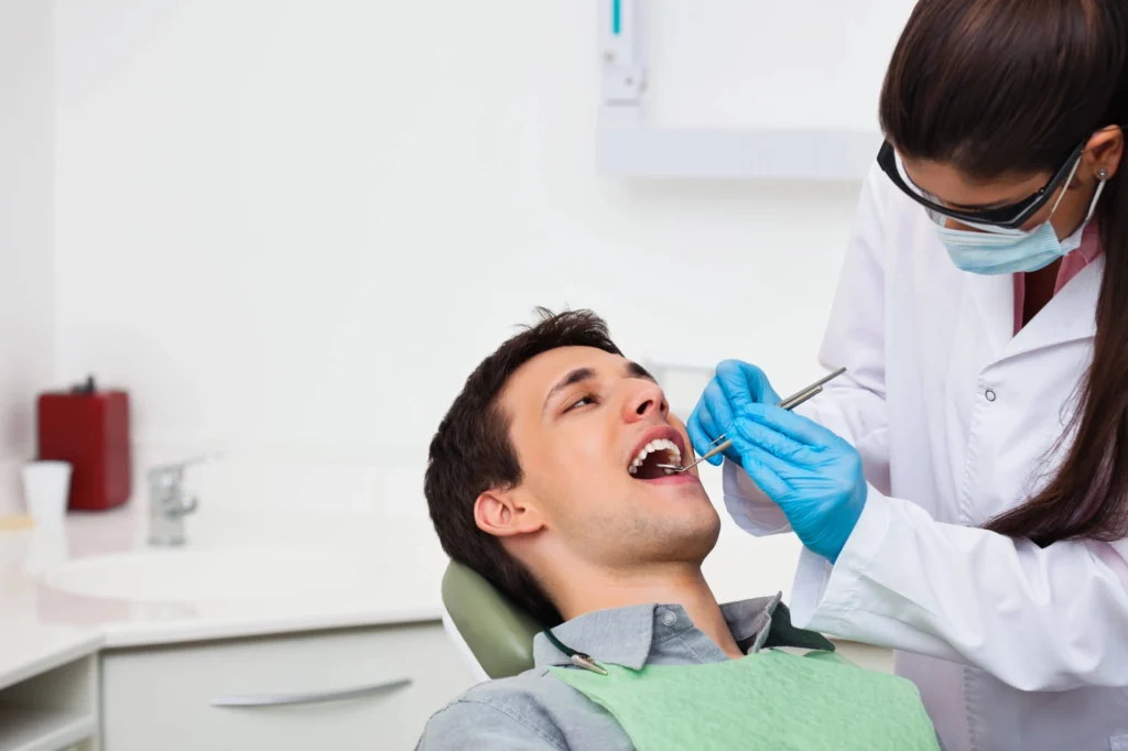 Man getting dentures rockville md
