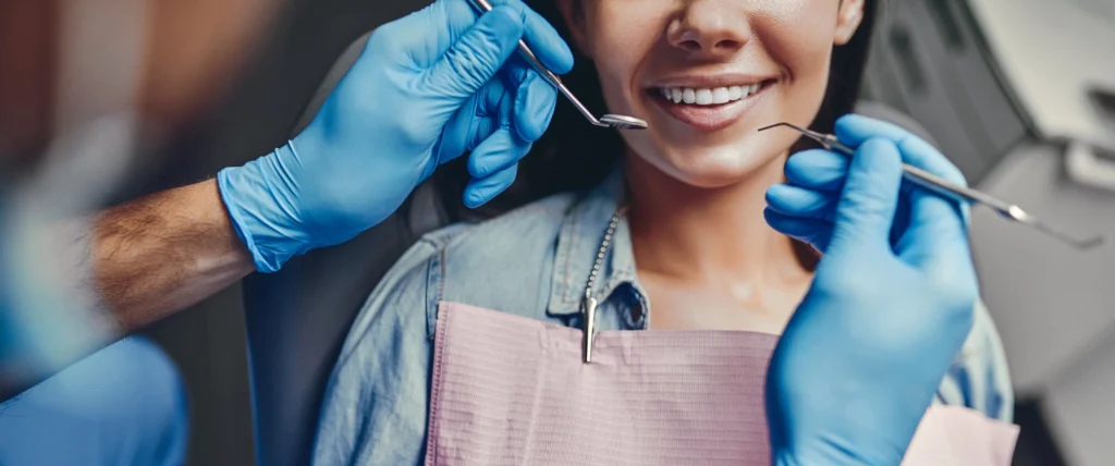 girl undergoing rockville smile design