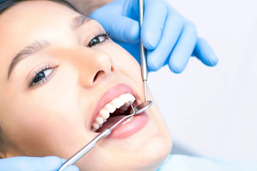 Girl undergoing veneers rockville md