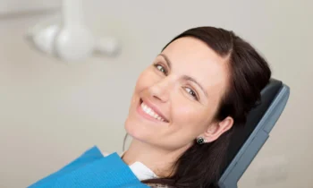 woman smiling after rockville smile design